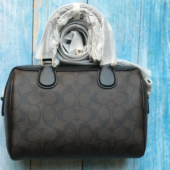 Sold COACH MINI BENNETT SATCHEL IN SIGNATURE CANVA - Picture 2 of 8